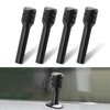 ZKFAR 4 PCS 1.92" x 0.47" Car Door Lock Knobs, Aluminum Alloy Inner Door Lock Pull Pins, Automotive Inner Door Pull Pins Decor, Universal for Most Cars, Trucks, SUVs, RVs (Black)