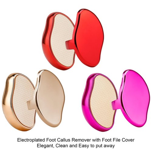 Neatnsharp Glass Foot File Foot Callus Remover with Exclusively Designed Lid for Easy Storage - Dead Skin Remover Foot Scrubber Heel Scraper Hard Skin Callus Remover and Scrubber- Pink