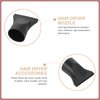 2Pcs Black Professional Plastic Salon Hair Dryer Nozzle Replacement Narrow Concentrator Replacement Blow Flat Hairdressing Hair Styling Tool Hair Drying Nozzle Special for Outer Diameter 3in×3in