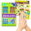 Stitch Nail Art Stickers Set for Girls, Kids - Bundle with 36 Lilo and Stitch Stick On Nails for Birthday Supplies, Goodie Bags, and More, with Stickers and More (Stitch Gifts)