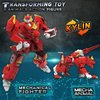 Wenbeier Animal Transforming Robot Toys Kirin Action Figure for Kids 10-in Deformation Robot for Boys & Girls Ages 6-12 (Red)
