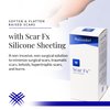Rejuvaskin Scar Fx Silicone Sheeting - 1 Inch x 12 Inches Silicone Scar Tape for Long Surgical Scars - Silicone Tape for Soften, Flatten, Reduce and Recover Scars - Physician Recommended- 1 Sheet