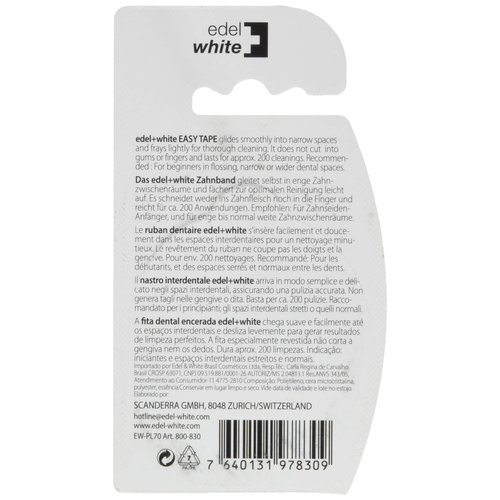 Edel+White Waxed Dental Tape Mint