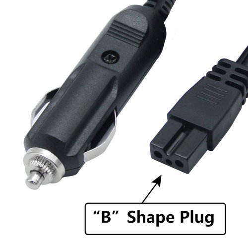 12V Car Cooler Plug Power Cable,Mini Fridge Cool Replacement Power Extension Cable,Car Cooler 2 Pin Lead Wire Plug (1.8M)