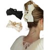juyght Hair Bows Claw Clip for Women Girls,Strong and stable Big Bows Hair Clips,Nonslip Bows Claw Clips for Women,Bow Clips for Women,Bow Clips with Soft Bow Knot For Thin Thick Curly straight Hair