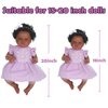 WOOROY Reborn Baby Doll Clothes for 18-20 Inch Purple Reborn Doll Girl Dress Reborn Baby Dolls Outfits Reborn Baby Clothing Baby Sets