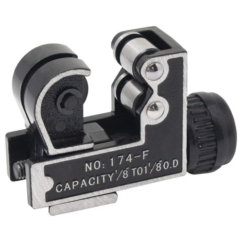 Pipe Cutter [1/8" - 1 1/8"] Tube Cutter Tool for Copper Pipe, Stainless Steel Tubing, Metal, Plastic, Brass - Copper Pipe Cutter - Compact & Tight Space Rigid Tubing Cutter Set for Plumbing