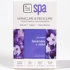 4-in-1 Spa Manicure Pedicure Kit – Hydrating Hand & Foot Treatment Set with Dead Sea Salt, Sugar Scrub, Mask, Cream – Vegan, Paraben-Free (4-in-1, Lavender & Mint)