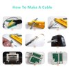 Gaobige Network Tool Kit for Cat5 Cat5e Cat6, 11 in 1 Portable Ethernet Cable Crimper Kit with a Ethernet Crimping Tool, 8p8c 6p6c Connectors rj45 rj11 Cat5 Cat6 Cable Tester, Punch Down Tool