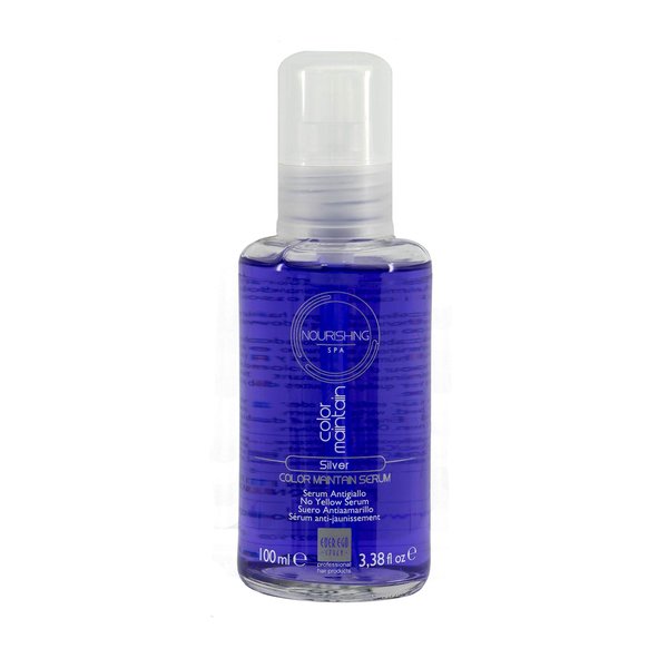 Ever Ego Italy Color Maintain Silver Serum For Bleached, Blonde and Grey Hair | Revitalizing And Moisturizing Hair Care Product For Men And Women | 100 ml Bottle