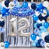 12th Birthday Party Decoration for Boys, Happy Birthday Banner Blue Number 12 Birthday Balloons 12th Birthday Latex Confetti Balloon for Boys Him Son 12 Years Old Birthday Decoration Supplies(12th)