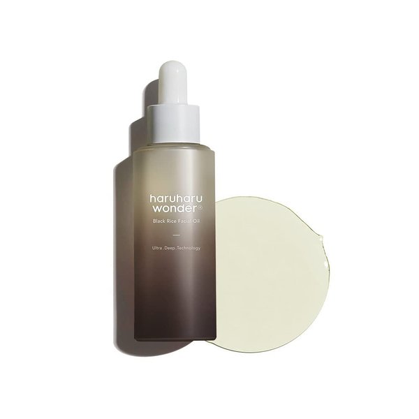 HARUHARU Wonder Black Rice Facial Oil 1.01 fl oz (30ml), Moisturing & Soothing effect