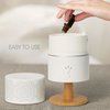 Earnest Living Essential Oil Diffuser Lamp Diffuser 260ml Timers Night Lights and Auto Off Function Home Office Humidifier Aromatherapy Diffusers for Essential Oils Classic White