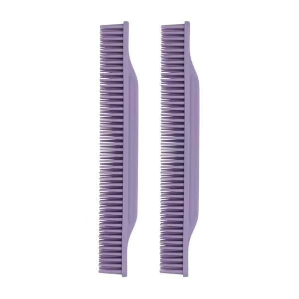 Allegro Combs #70 Wide Tooth Combs Defining Brush Comb 3-Row Wide Tooth For Curly Hair Comb For Women Curly Hair, Hair Stylists Hair Comb 2 Piece (Lavender)