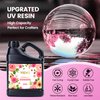 YIEHO UV Resin 500g -Bulk Upgraded Crystal Clear Hard UV Fast Curing Epoxy Resin Supplies for Craft Jewelry Making