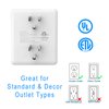 Outlet Extender, HICITY Multi Plug Outlet with 6 Electrical Outlets Adapter, 3-Prong Wall Outlet Tap for Cruise Ship Home Office Dorm, White (2 Pack)