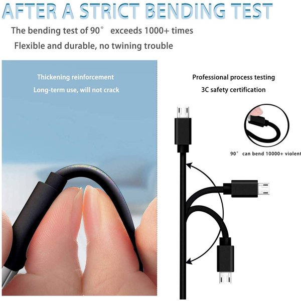 Mirco USB Charger Charging Cable Cord Compatible for SteelSeries Arctis 7(2019 Edition),Arctis 7P, Arctis 9 Arctis 9X, Arctis 3,Arctis 1,Arctis Pro Gaming Headsets Astro A50 A38 A20, MixAmp Pro TR/TXD