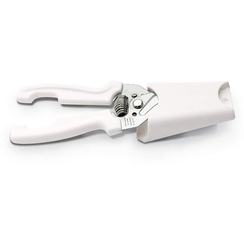 JERO Stainless Steel Kitchen Shears with Holder - Perfect For Herbs, Floral Trimming and Kitchen Use - Made In Portgual White