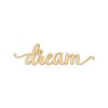 Dream Script Woodums Wood Sign Home Décor Wall Art for Kids Nursery or Child's Bedroom - Unfinished 24" x 7"