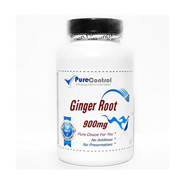 Ginger Root 550mg // 200 Capsules // Pure // by PureControl Supplements