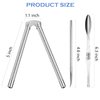 Artcome 8 Pcs Nutcracker Stainless Steel Nut Cracker Set - 2 Nut Cracker, 4 Picks, 1 Wide Crab Fork and 1 Storage Bag