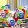 50 Pcs 100 Days of School Balloons Decoration 100 Days of School Decorations Happy 100th Day School Balloons 100th Day Latex Confetti Balloons for Kids Students School Party Supplies