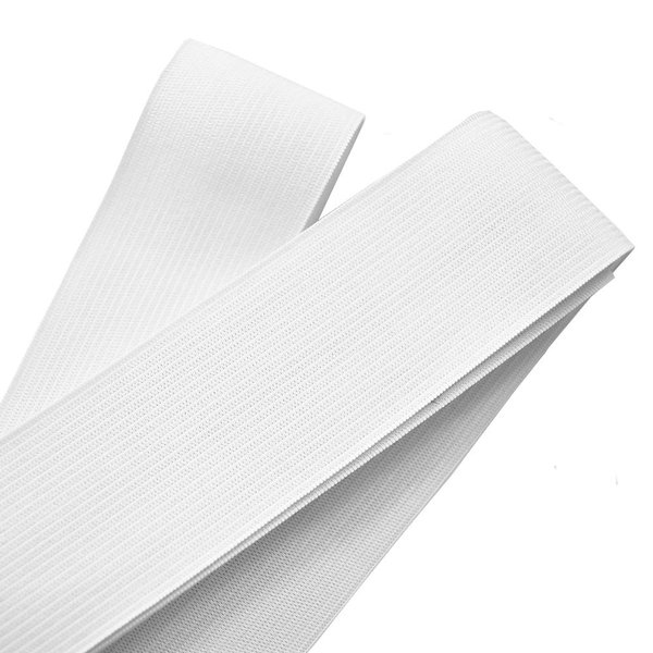Leline's Elastic Spool, Knit Elastic Band for Sewing, White (1.5 inch X 5 Yard)