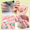 8 Pcs Gel Nail Brushes Builder Gel Brush Poly Extension Gel Brush Acrylic Nail Sculpting Brush Nail Painting Brush Pen For Home And Salon Use Diy Manicure Structure Gel Brush