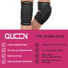 Queen Wear – Sleek Black Grip – Pole Dance Knee Pads – Perfect Woman Protection for Pylon Ballet Modern Dance (M)