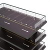 Generic 1/64 Scenery Diorama Parking Lot Vehicle Garage Acrylic Showcase New, Simulation Parking Lot Display Case Desktop Decor, Black 4 Tires