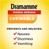 Dramamine Chewable Motion Sickness Relief, 8 Tablets each (Pack of 5)