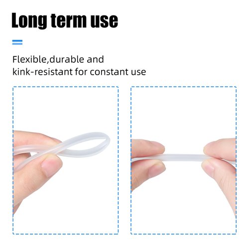 AQUANEAT 14Feet Aquarium Airline Tubing, Standard 3/16" Tubing, Air Pump Accessories,with Air Stones, Air Pump Valves, Suction Cups and Connectors (Clear, 14Feet)