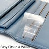 MagDepo 6 Pack Credit Card Size Magnifier Ruler Fire Starter Magnifying Glass Wallet Pocket Magnifier for Reading Small Print, Map, and Book-Blue