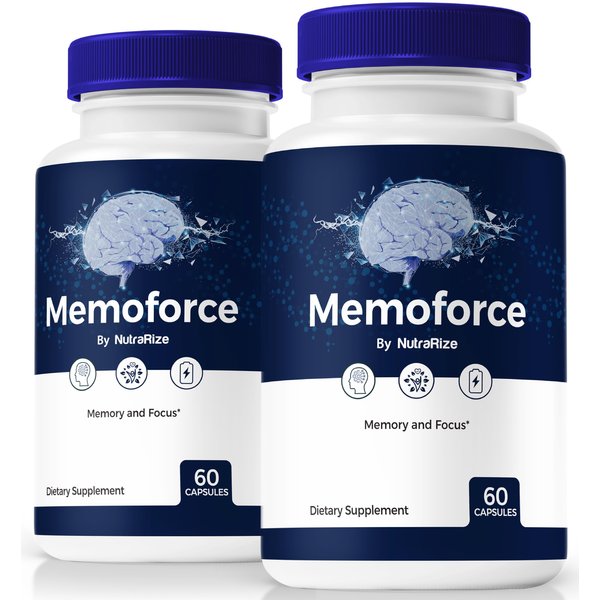 (2 Pack) Memoforce Pills, Unlock Your Full Potential with MemoForce Capsules - Supports Memory, Focus & Concentration, for Balanced Health and Function, Official Memo Force Reviews (120 Capsules)