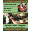 Roadfare Pocket Chainsaw - 36 Inch Hand Saw With 48 Bidirectional Teeth - Camping and Survival Chain Saw For Fast Easy Cutting - Backpacking Gear Camp Saw