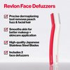 Revlon Dermaplaning Tool, Facial Razor & Hair Removal Tool, High Precision Blade,Smooth & Even Skin, Stainless Steel (Pack of 2)