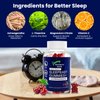 Treasured by Nature Sleep Easy Gummies Melatonin Free Nighttime Relaxation Aid with Ashwagandha, Magnesium Citrate & L-Theanine Calming Stress Relief Supplement | Gluten-Free | Non-Habit Forming