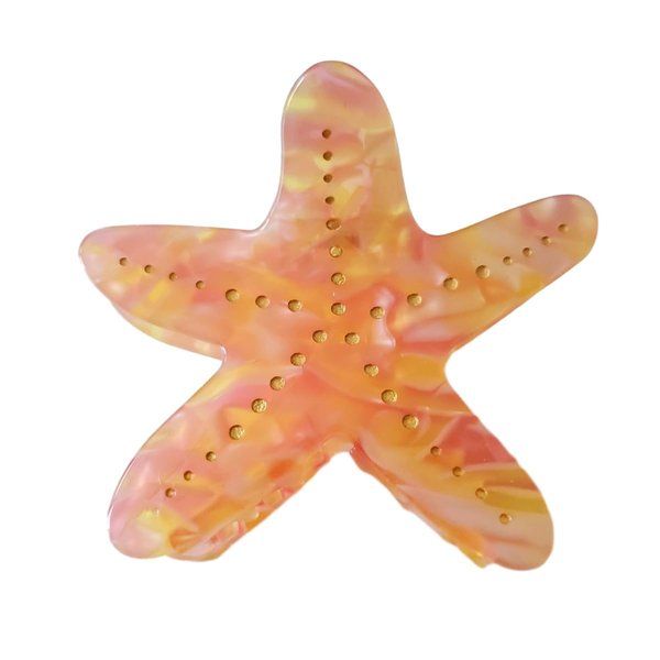 Funny Starfish Hair Clip,Acetate Claw Clips,Hair Clips for Women