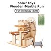 Wooden Marble Run for Kids Ages 8-12 Solar-Powered 3D Puzzle STEM Building Blocks Set,Fun and Educational Toy, for Boys and Girls,Inspires Creativity and Problem-Solving Skills