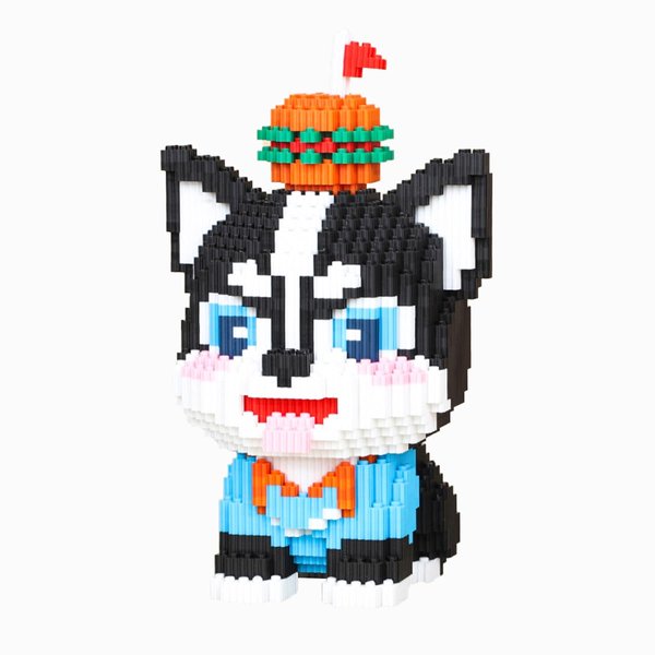 BDYDT Animal Dog Husky Micro Building Blocks Set（3585PCS） Gift for Adults and Kids