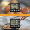 Runleader Digital Kichen Timer,Dual Count-Down & Count-up Tracking, Real-time Clock Display,Temperature and Humidity Record for Cooking Baking BBQ Gym Exam Meeting Personal Care.