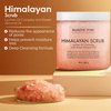 MAJESTIC PURE Himalayan Pink Salt Body Scrub with Lychee Oil and Sweet Almond Oil | Exfoliating Body Scrub for Skin Care, Stretch Marks, Acne, Cellulite | Body Scrub Exfoliator |10 oz