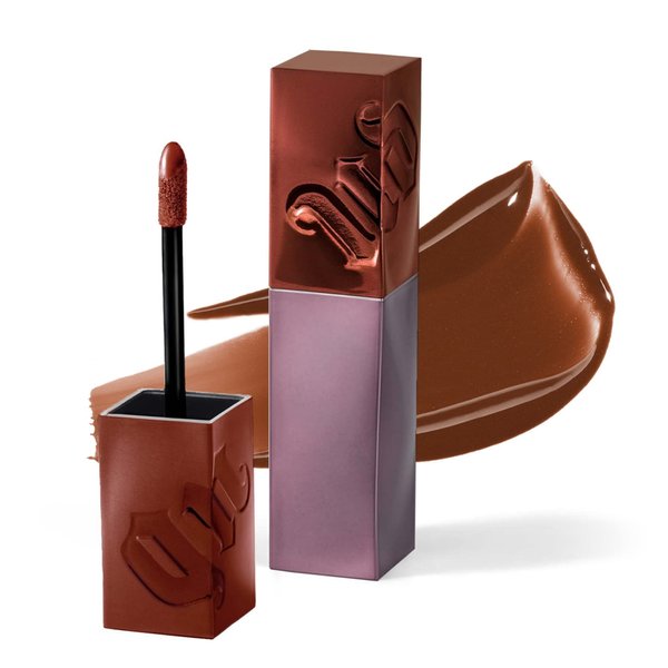URBAN DECAY Vice Lip Bond Glossy Longwear Liquid Lipstick (Law of Attraction - Toffee Nude), Transfer-proof, Smudge-proof, Bold Longwear Shades Up to 16HR Wear, Vegan, Cruelty-free - 0.14 fl oz