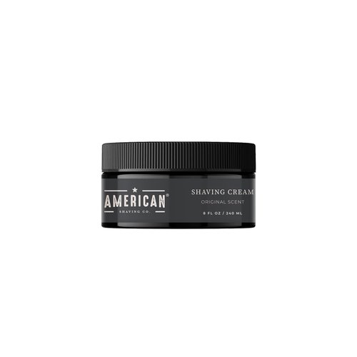 American Shaving Co. Original Scent Shaving Cream For Men 8 Oz, Made in USA, Easy Application, Quality Potent Ingredients, Non-GMO, GMP Certified, Cruelty-Free Products