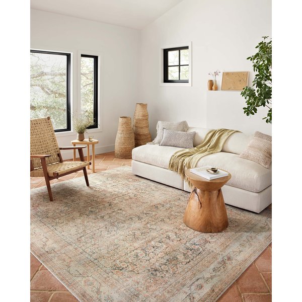 Loloi II Adrian Collection ADR-01 Accent Rug 2'-3" x 3'-9" Natural/Apricot Rectangular 0.19" Thick