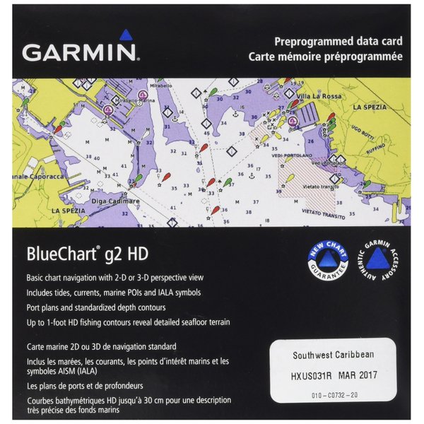 BlueChart g2 Southwest Caribbean - microSD/SD card