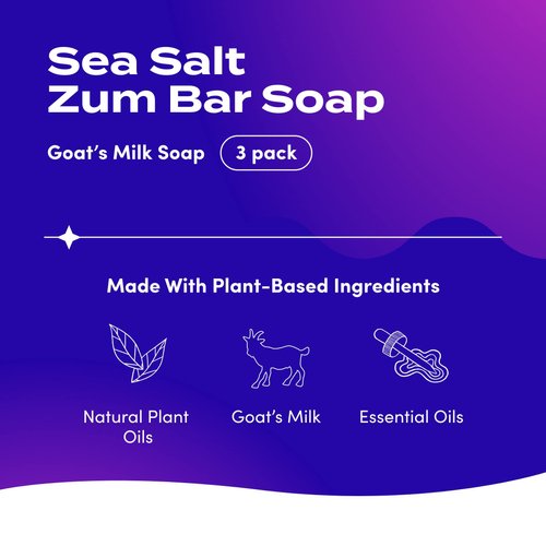 Zum Bar Goat's Milk Soap - Sea Salt - 3 oz (3 Pack)