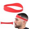 Bebeeco Neckline Shaving Template, Hair Cutting Guide Curved Neck Hair Shaving Template Soft Silicone Neckline Trimming Template for DIY Home Haircuts (Red)
