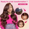 Chocolate Brown Body Wave Lace Front Wigs Human Hair 250% Density 5x5 HD Lace Frontal Wigs Human Hair Pre Plucked Brown Glueless Wigs Human Hair For Women 4# Colored Human Hair Wig 22 inch