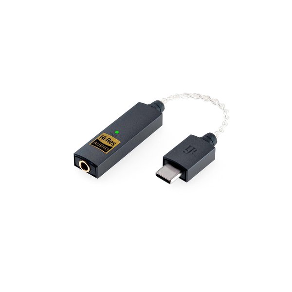 iFi GO link - DAC & Amplifier - USB-C to 3.5mm Adapter - Improve Headphone Sound from any Device - Gold-plated 3.5mm Headphone Socket – Flexible Cable - Supports Hi-Resolution 32-bit/384kHz/DSD256/MQA